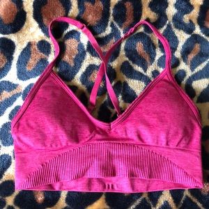 Ebb to street red lululemon bra